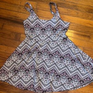 PINK Victoria's Secret Geometric Kids Dress - Pink and Black